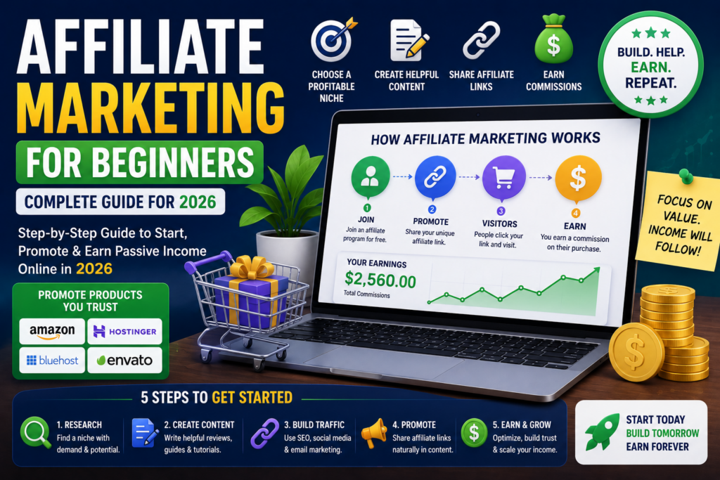 Affiliate Marketing for Beginners (Complete Guide for 2026)