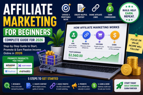 Affiliate Marketing for Beginners (Complete Guide for 2026)