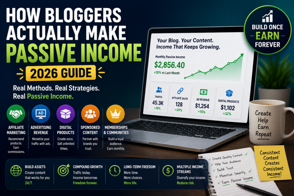 How Bloggers Actually Make Passive Income (2026