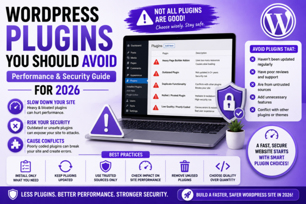 WordPress Plugins You Should Avoid (Performance & Security Guide for 2026